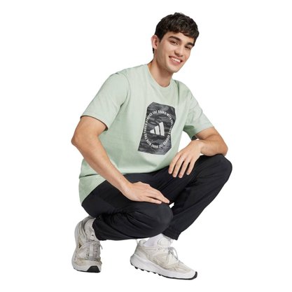Camiseta Adidas M/C Gráfica Camo Masculino JI6762