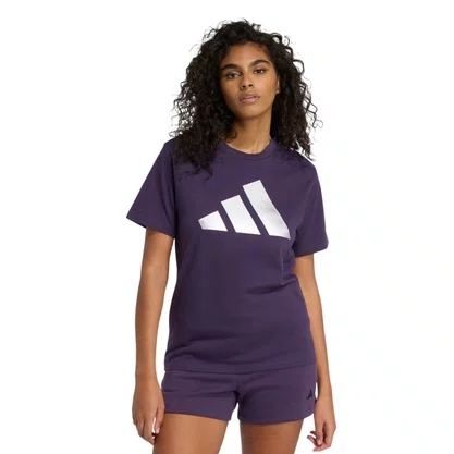 Camiseta Adidas M/C Holiday Metallic Graphic Feminina JV8527