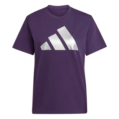 Camiseta Adidas M/C Holiday Metallic Graphic Feminina JV8527