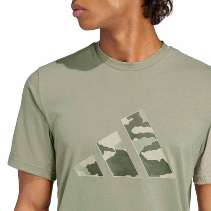 Camiseta Adidas M/C Logo Camuflada Masculina IW8487