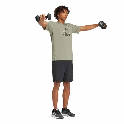 Camiseta Adidas M/C Logo Camuflada Masculina IW8487