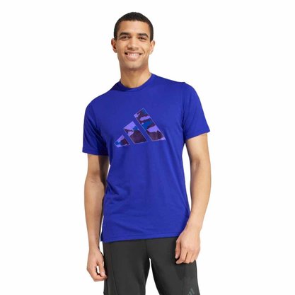 Camiseta Adidas M/C Logo Camuflada Masculina IW8488