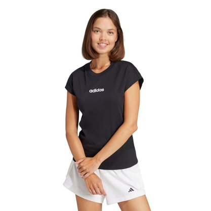 Camiseta Adidas M/C Logo Linear Feminina JC8238