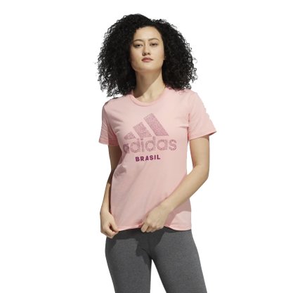 Camiseta Adidas Scrawl Brasil Feminina GT8200