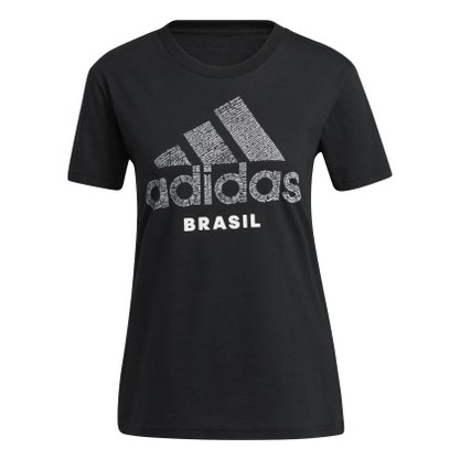Camiseta Adidas Scrawl Brasil Feminina GU5160