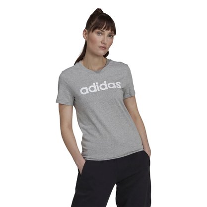 Camiseta Adidas Slim Logo Feminino HL2053