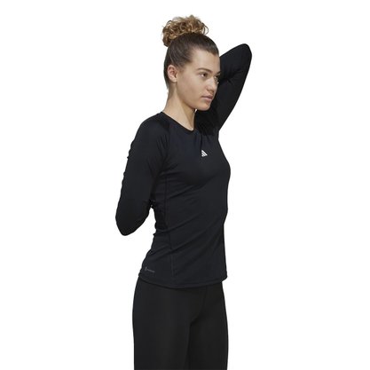Camiseta Adidas Techfit Manga Longa Feminina HF0736
