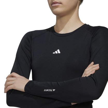 Camiseta Adidas Techfit Manga Longa Feminina HF0736