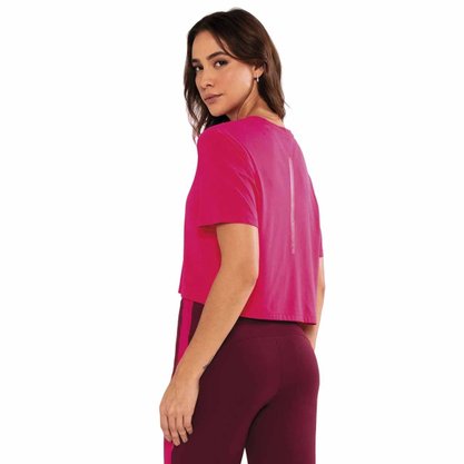 Camiseta Alto Giro Cropped Skin Fit Feminino 2311716-C5552