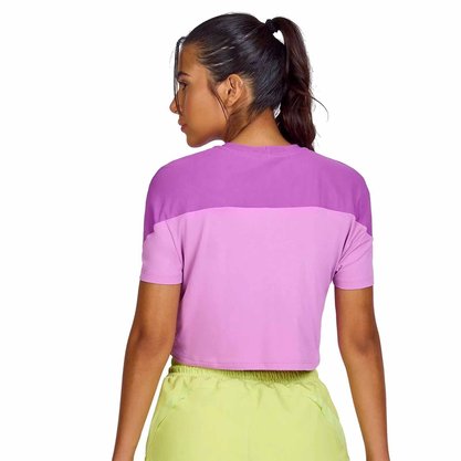 Camiseta Alto Giro SF Tule Sobreposto Fem 2332704-C5653
