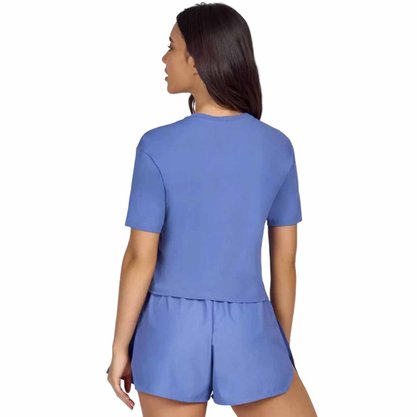 Camiseta Alto Giro Skin Fit Crepped Feminino 2331706-C5655