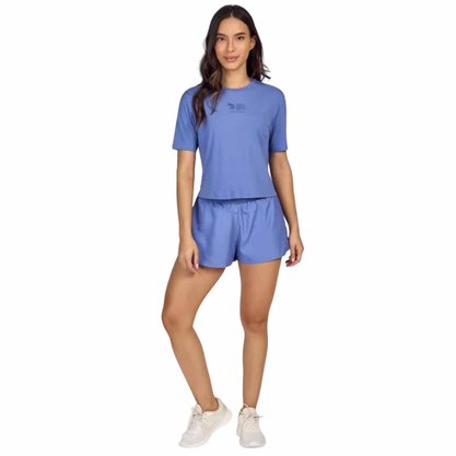 Camiseta Alto Giro Skin Fit Crepped Feminino 2331706-C5655