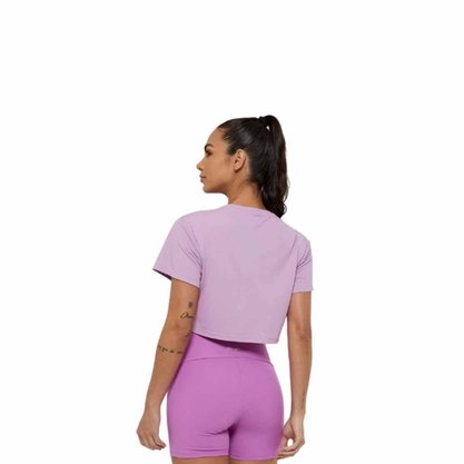 Camiseta Alto Giro Skin Fit Cropped S Feminino 2332702-C5662