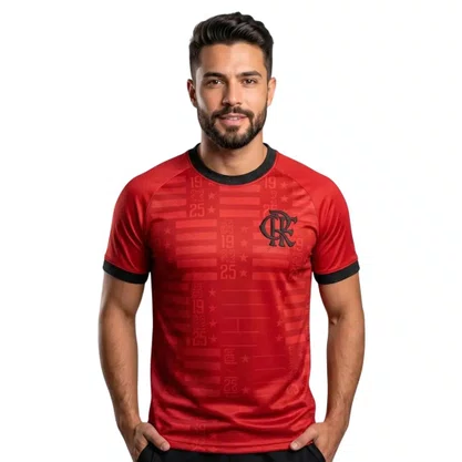 Camiseta Betel M/C Flamengo Legado Plus Size Masc 8126045-03
