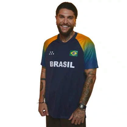Camiseta Braziline M/C Brasil Amazônica Masculina 023007998