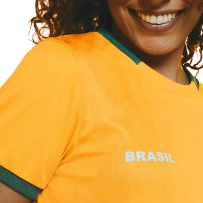 Camiseta Braziline M/C Brasil Ipe Feminina 02300715908