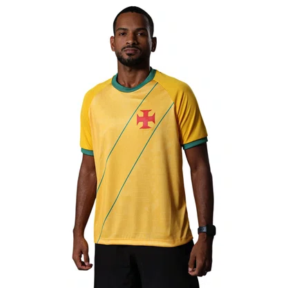 Camiseta Braziline M/C Brasil Vasco Folha Masculina 002007866