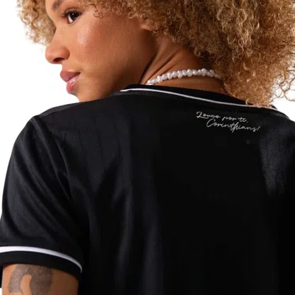 Camiseta Braziline M/C Corinthians Arte Feminina 00700741702