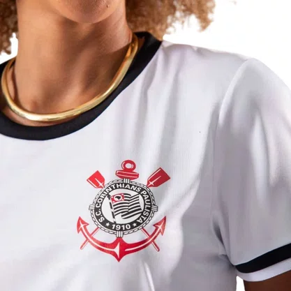 Camiseta Braziline M/C Corinthians Lumina Fem 00700723301
