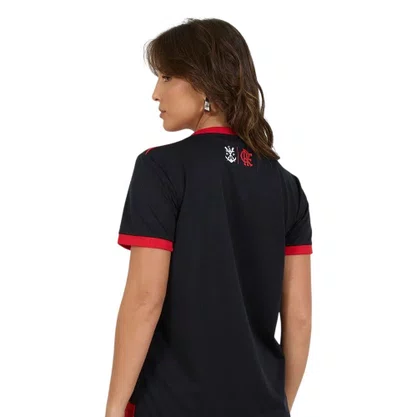 Camiseta Braziline M/C Flamengo Emoção Feminina 00100742614