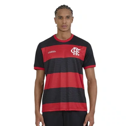 Camiseta Braziline M/C Flamengo Emoção Masculino 00100742814