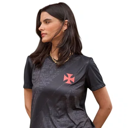 Camiseta Braziline M/C Vasco Valor Feminina 00200734502