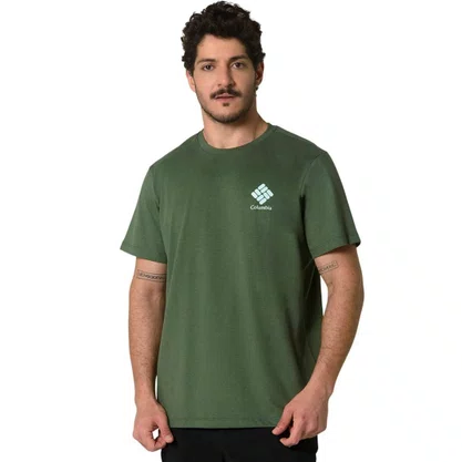 Camiseta Columbia M/C Csc Stacked Logo Masculina 321076-303