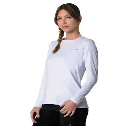 Camiseta Columbia M/L Neblina Feminino 320425-100