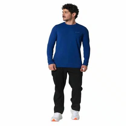 Camiseta Columbia M/L Neblina Masculino 320423-467