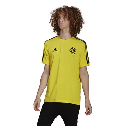 Camiseta Adidas CR Flamengo 3 Stripes Masculino GR4288