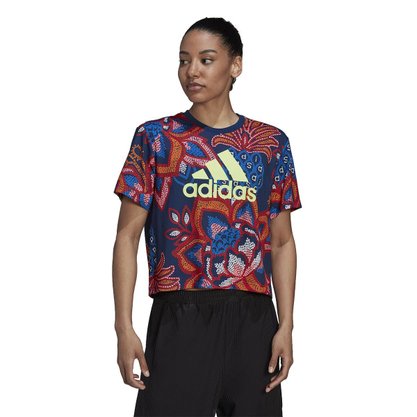 Camiseta Cropped Estampada Farm Rio Feminina HI5238