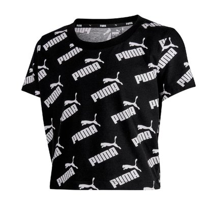 Camiseta Cropped Puma Amplified Aop Feminina 581222-01