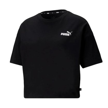 Camiseta Cropped Puma Small Logo Feminina 586867-01