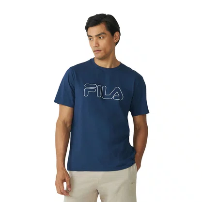 Camiseta Fila M/C Regular Letter Outline Masculina F11L174-3354