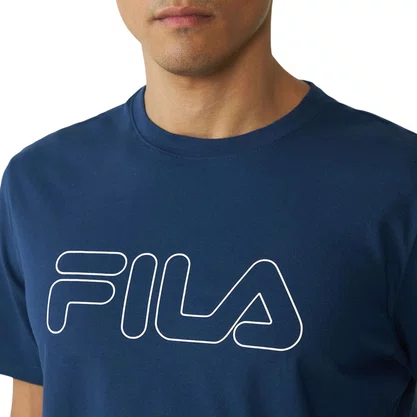 Camiseta Fila M/C Regular Letter Outline Masculina F11L174-3354
