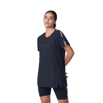 Camiseta Fila Slim Letter Tape Feminina F12L190-160