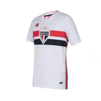Camiseta Juv New Balance São Paulo Torcedor I 26 JT831843-BVP