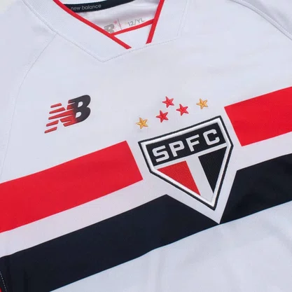 Camiseta Juv New Balance São Paulo Torcedor I 26 JT831843-BVP