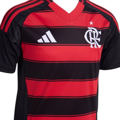 Camiseta Juvenil Adidas Flamengo I 25/26 IV6048