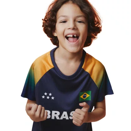 Camiseta Juvenil Braziline M/C Brasil Amazônica 023007997