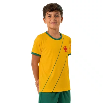 Camiseta Juvenil Braziline M/C Brasil Vasco Folha 00200786508