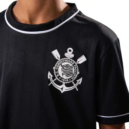 Camiseta Juvenil Braziline M/C Corinthians Arte 00700732002