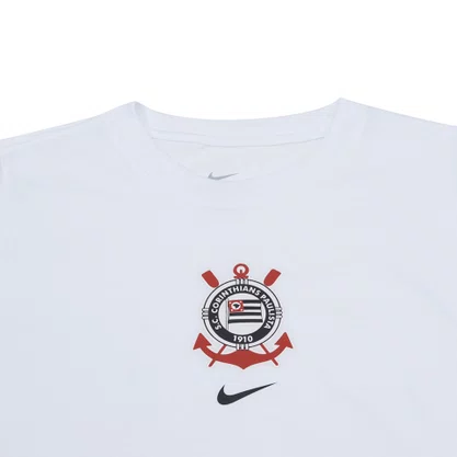 Camiseta Juvenil Nike M/C Corinthians Crest IM1716-100