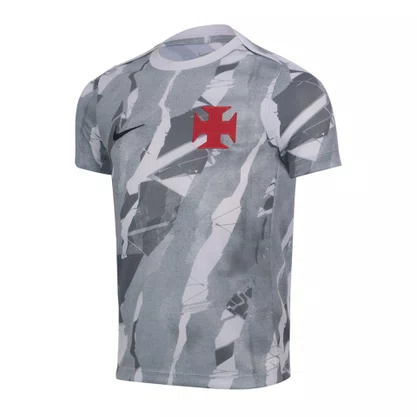 Camiseta Juvenil Nike M/C Vasco Pré Jogo 2026 A35379-100