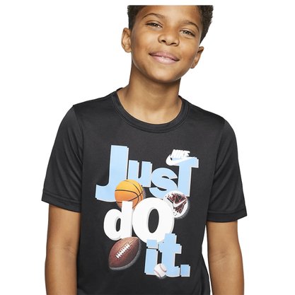 Camiseta Infantil Nike Dry Tee Leg Jdi Sports CK5763-010