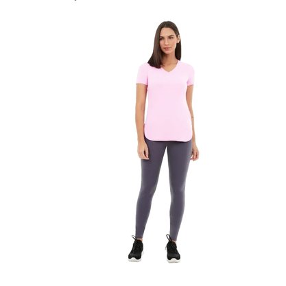 Camiseta Alto Giro Skin Fit Alongada Feminina 2131702-C5296
