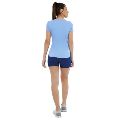 Camiseta Alto Giro Skin Fit Alongada Feminina 2131701-C5293