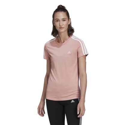 Camiseta Adidas 3 Listras Feminina HF7236