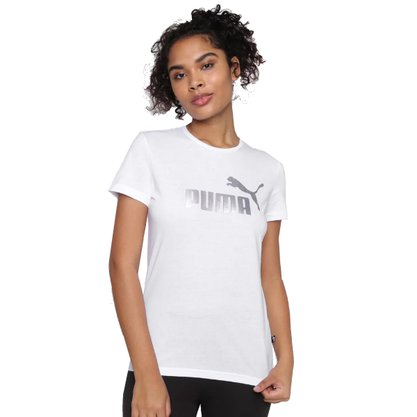 Camiseta Puma Essentials Metallic Logo Feminina 848303-02
