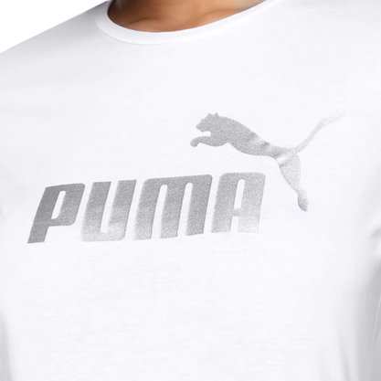 Camiseta Puma Essentials Metallic Logo Feminina 848303-02
